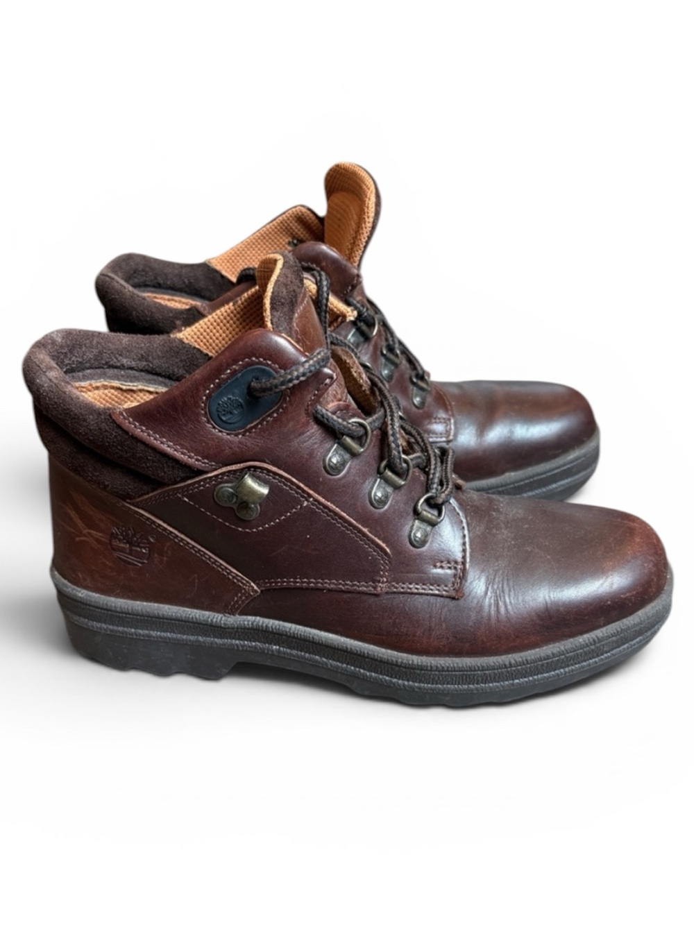 Timberland Leather Boots Women’s 8.5 Brown Waterproof Outdoor Made in Italy